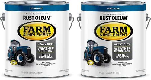 Vista 93 de Rust-Oleum Farm & Implement 280176 - Pintura esmaltada, galón, naranja (Allis Chalmers Orange)