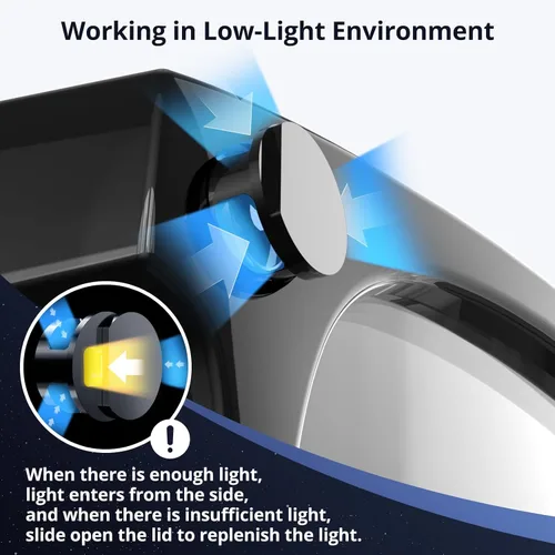 Vista 4 de Cubierta de luz LED para gafas inteligentes RayBan Meta, bloqueador de luz ajustable compatible con Wayfarer, Skyler, Headliner, Oakley Meta HSTN