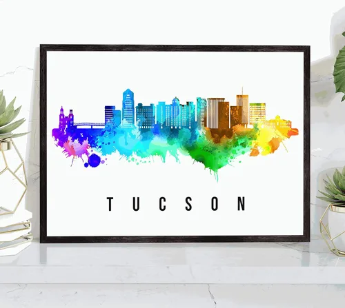 Vista 29 de Generic Póster de Albuquerque Skyline New Mexico, 12 x 18 pulgadas, perfecto para sala de estar, dormitorio, oficina