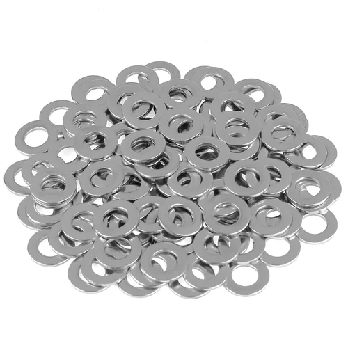 Vista 8 de HELIFOUNER 50 arandelas planas de 1/2 pulgada, acero inoxidable 304, arandelas de guardabarros, arandelas de metal para tornillos