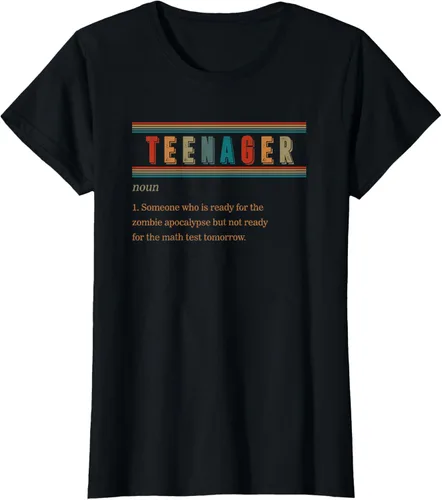 Vista 49 de Camiseta divertida de regalo de cumpleaños para niñas y niños y adolescentes, Negro, S
