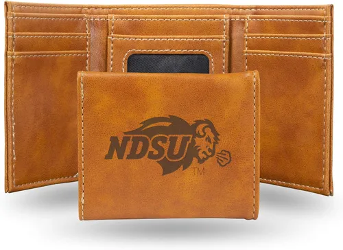Vista 156 de NCAA Rico Industries - Billetera triple grabada con láser, con grabado láser, accesorio para hombre