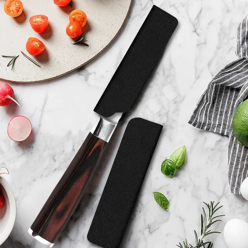 Vista 8 de XYJ Protectores universales para cuchillos de 3.5 pulgadas, juego de 3 piezas de cuchillo de cocina para cocinero, funda para cuchillo, cubierta
