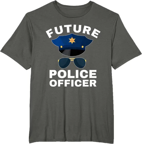 Vista 4 de Camiseta de policía para niños con texto en inglés «Proud Cop Dad»