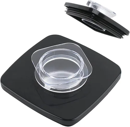 Vista 3 de Anbige Piezas de recambio, tarro cuadrado de vidrio de 5 tazas con ensamblaje de cuchilla, compatible con la mayoría de licuadoras Oster
