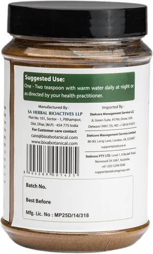 Vista 3 de bixa BOTANICAL Polvo de trifala natural para apoyo inmunológico, digestión (Haritaki, Bibhitaki y Amla) (7 onzas)