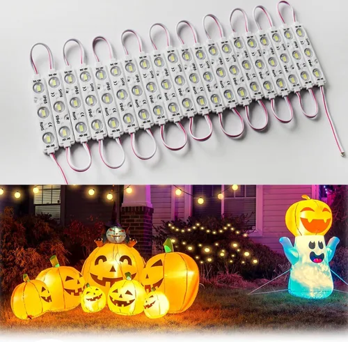 Vista 12 de Módulo LED, luces de repuesto para inflables, blancas, 10 piezas, 5 pies, 5730 SMD, 150 lúmenes por módulo LED, luz impermeable IP65 para cartel