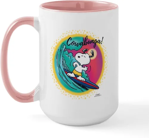 Vista 195 de CafePress SNOOPY Joe Cool - Taza de café de cerámica (15.0 fl oz)
