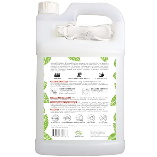 Vista 9 de Herbicida y hierba – Vinagre natural y sal – 1 galón – Sin glifosato