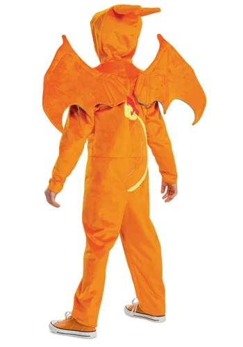 Vista 4 de Disfraz Deluxe de Charizard para Niños Pokémon Multicolor