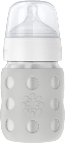 Vista 23 de Lifefactory Biberón de cuello ancho aislado al vacío de acero inoxidable de 8 onzas con pezón etapa 2 (3-6 meses) melón (LS2211WCA4)