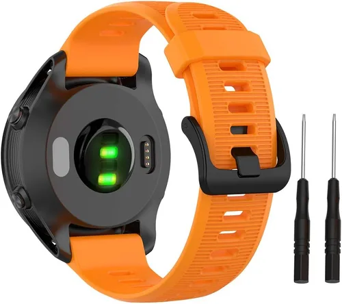 Vista 9 de ISABAKE Correa de reloj para Garmin Forerunner 935/945/955/965/745, pulsera de repuesto de silicona de 0.866 in para Fenix 5 Plus/Fenix 6