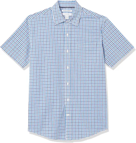 Vista 6 de Tienda Essentials - Camisa de popelina de manga corta de ajuste regular para hombre