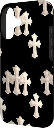 Vista 2 de Funda en blanco y negro con cruces para iPhone 17