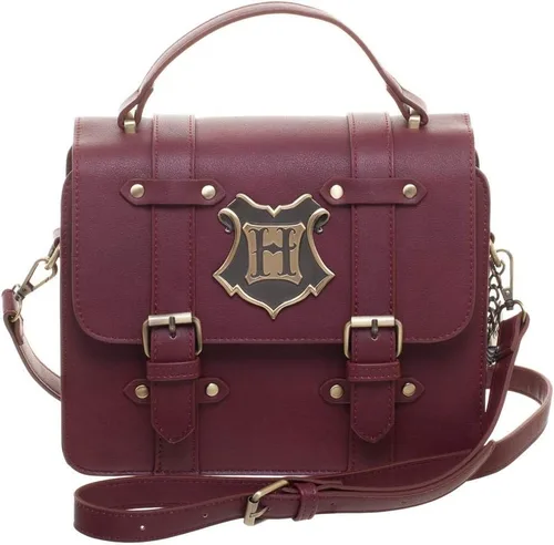 Vista 2 de Harry Potter Hogwarts - Bolso de mano con dijes, color granate, talla única
