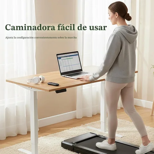 Vista 5 de [Usado] Caminadora Walking Pad, Cinta de Correr Portátil 3 en 1 Debajo del Escritorio para Casa Espacios Pequeños, Cinta de Correr Plegable Compacta
