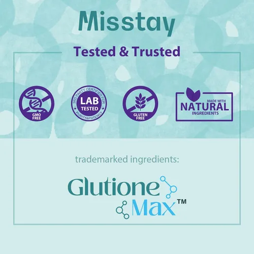Vista 5 de Misstay Cápsulas blandas de glutatión liposomal complejo de 2400 mg de 1500 mg, absorción más alta, suplemento de glutatión reducido