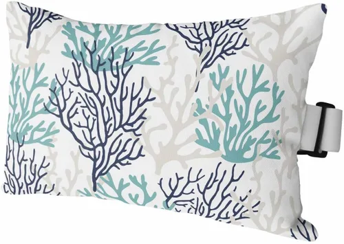 Vista 9 de PIEPLE Blue Flower - Almohada rectangular para reposacabezas para exteriores e interiores, 11 x 16 pulgadas, relleno de poliéster, impermeable