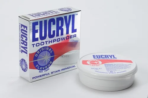 Vista 2 de Eucryl Polvo de dientes Original Potente Eliminación de Manchas 1.76 oz