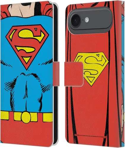 Vista 129 de Head Case Designs Funda de piel con licencia oficial de Superman DC Comics con logotipos negros y rojos compatible con Apple iPhone 11