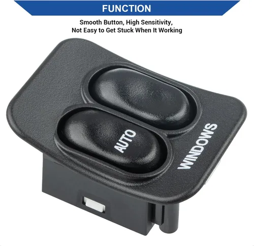 Vista 5 de Obaee Interruptor de ventana eléctrica, botón de control maestro frontal para lado del conductor compatible con Ford Ranger 1995 1996 1997 1998 1999