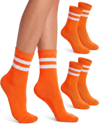 Vista 14 de Syhood Crew Stripe Socks Unisex Athletic Socks