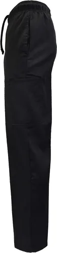 Vista 4 de Natural Uniforms Pantalones cargo clásicos de chef de 6 bolsillos con varios paquetes disponibles