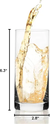 Vista 4 de Mikasa Julie Highball - Vaso de beber (juego de 4), 16.75 onzas, transparente