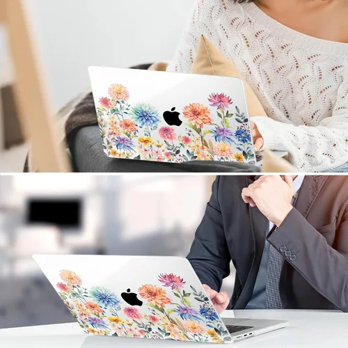 Vista 7 de TWOLSKOO Funda para MacBook Air de 15 pulgadas 2026 2025 2024 2023 lanzamiento M5 A3448 M4 A3241 M3 A3114 M2 A2941, carcasa rígida de plástico