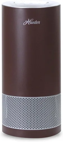 Vista 10 de Hunter Fan Company HP400 - Purificador de aire de torre redonda para habitaciones pequeñas, con filtración HEPA verdadera y prefiltro EcoSilver®