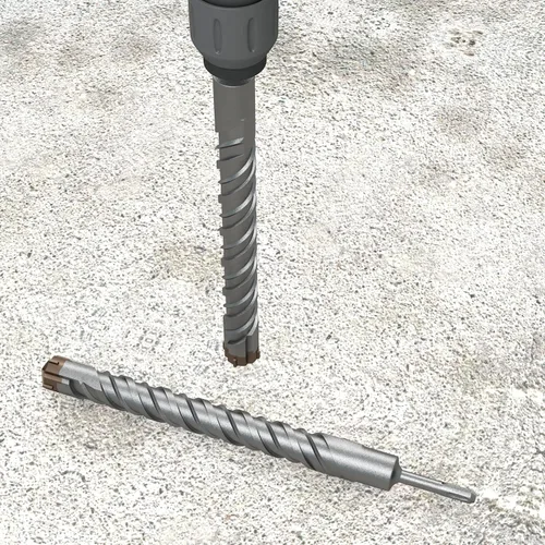 Vista 6 de TANG SDS Plus - Broca de martillo roatry de 1-1/4 pulgadas x 13-3/4 pulgadas para superficie de cemento de ladrillo de hormigón