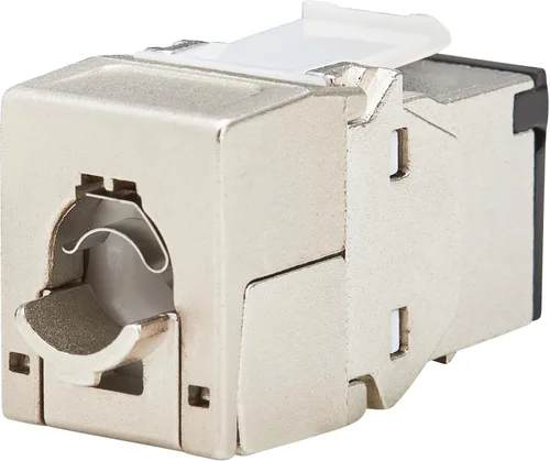 Vista 2 de Tripp Lite Conector Keystone sin herramientas blindado RJ45 STP Cat8, 568A/568B, 110 IDC a RJ45 macho, termina sin herramientas especiales