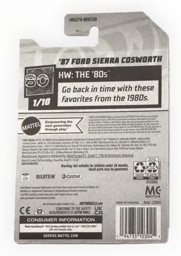 Vista 2 de Hot Wheels Ford Sierra Cosworth '87: Los 80 1/10