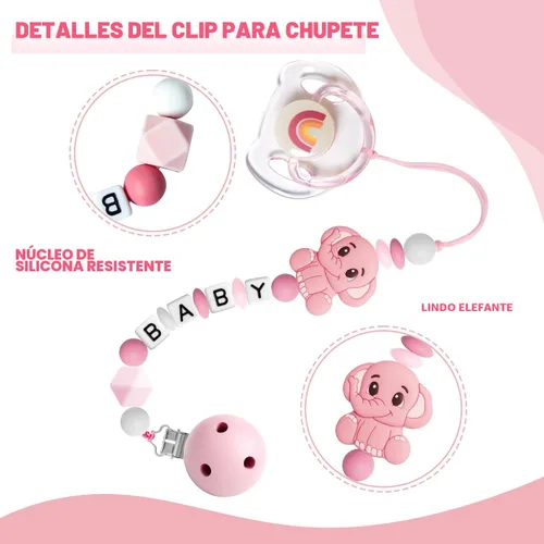 Vista 4 de SCOM Juego de Accesorios para Muñecas Reborn - Chupones Magnéticos Transparentes de Arcoíris y Botellas para Muñecas Reutilizables y Desmontables