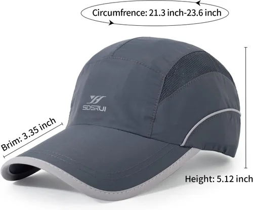 Vista 25 de Gorra deportiva de malla ligera de secado rápido para hombres y mujeres