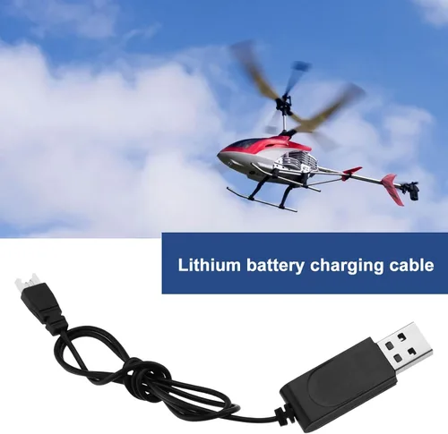 Vista 2 de 2 Unidades 3.7V batería de litio equilibrio línea de carga USB a XH2.54 conector a JST convertir línea para RC aviones drones FPV Drone repuesto