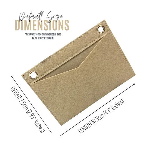 Vista 3 de Constance Slim Wallet Strap Insert Constance Conversion Kit with Gold Chain Constance Slim Wallet Insert Wallet on Chain (Lime, No Chain Needed)
