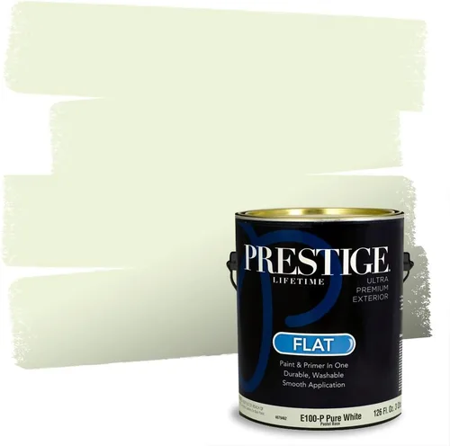 Vista 36 de PRESTIGE Pintura exterior e imprimación en uno, aloe, plano, 1 galón