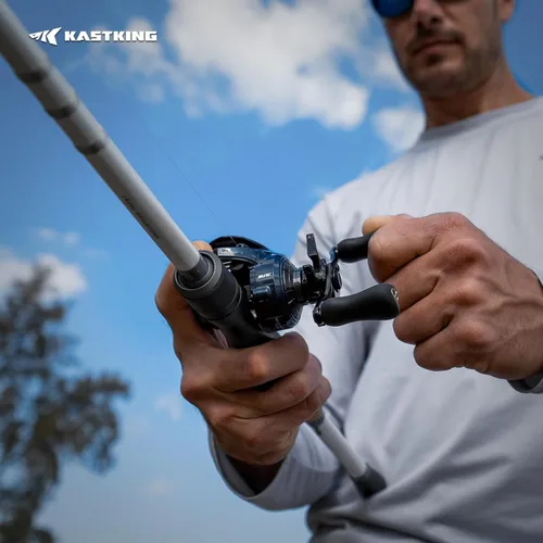 Vista 16 de KastKing Al-Ti Elite - Carretes de pesca con carrete de titanio Izquierda-7.2:1