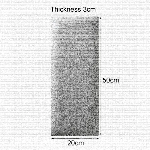 Vista 2 de WIGING Acolchado de pared 3D anticolisión para niños, cojín protector de pared de 19.7 x 7.9 x 1.2 in, autoadhesivo de poliuretano impermeable