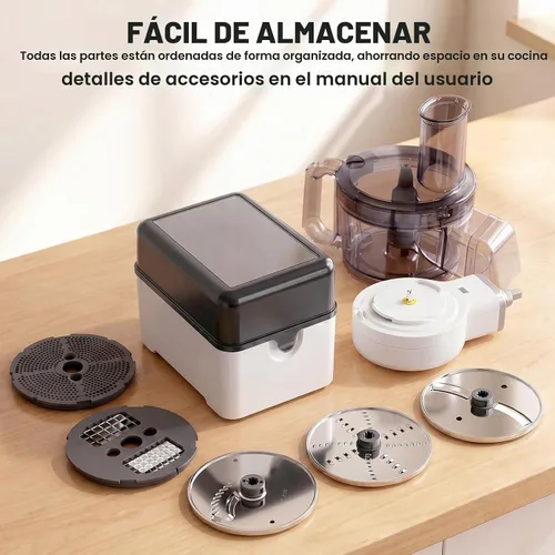 Vista 6 de Procesador de alimentos para KitchenAid, picadora de alimentos vegetales 5 en 1 para KitchenAid, incluye cortar en cubitos, triturar, moler salsa
