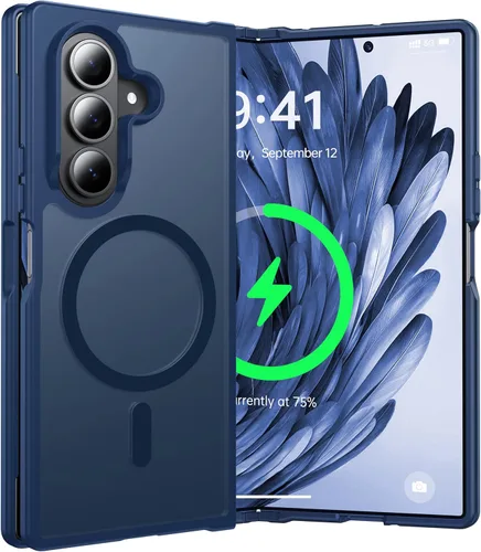 Vista 10 de NO.1 Magnetic for Samsung Galaxy Z Fold 7 Case Compatible with MagSafe [Military Grade Drop Tested][Translucent Matte][Anti-Fingerprint] Soft
