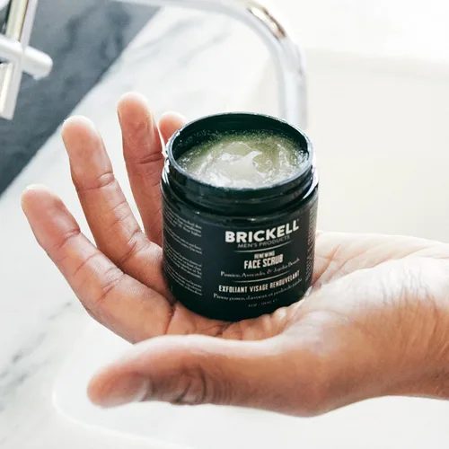 Vista 4 de Brickell Daily Elite - Rutina de cuidado facial para hombre, tónico, gel de lavado facial, exfoliante facial, crema de noche antienvejecimiento