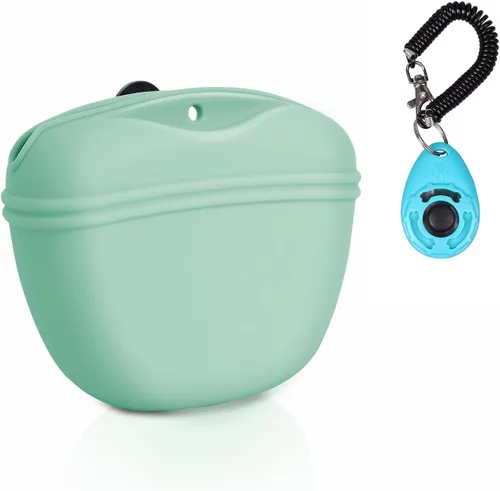 Vista 14 de Kit de Entrenamiento con Clicker para Perros Left&Right, Bolsa de Golosinas de Silicona para Entrenamiento de Perros y Clickers para Perros, Bolsa