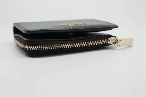 Vista 2 de Kate Spade Staci - Cartera plegable con cremallera en L, color negro, Negro -, Billetera plegable