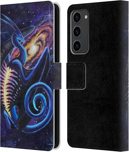 Vista 121 de Head Case Designs Officially Licensed Carla Morrow Galactic Entrancement Dragons Leather Wallet Case Compatible with Samsung Galaxy A07 4G