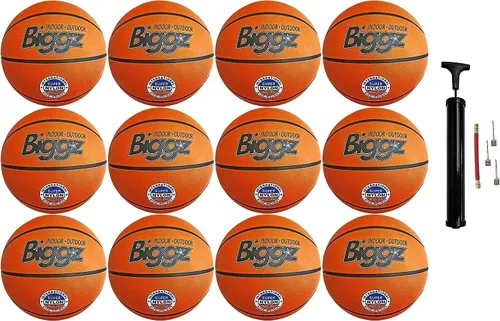 Vista 6 de Biggz Baloncesto naranja talla 6 con bomba de mano