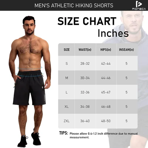 Vista 7 de FIONECA Mens Athletic Shorts Quick Dry, Lightweight Running Shorts for Men with Pocket Workout Gym Shorts for Men Training