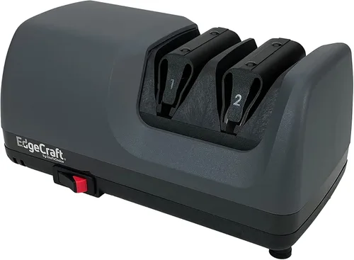 Vista 3 de EdgeCraft Afiladores de cuchillos eléctricos E317 para cuchillos rectos y dentados de 20 grados, abrasivos de diamante, control de ángulo