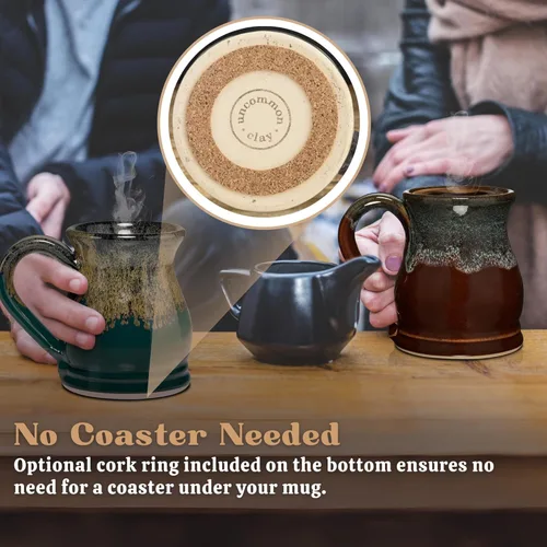 Vista 6 de Taza de café Potbelly de 20oz hecha a mano en los EE. UU. (Vainilla)